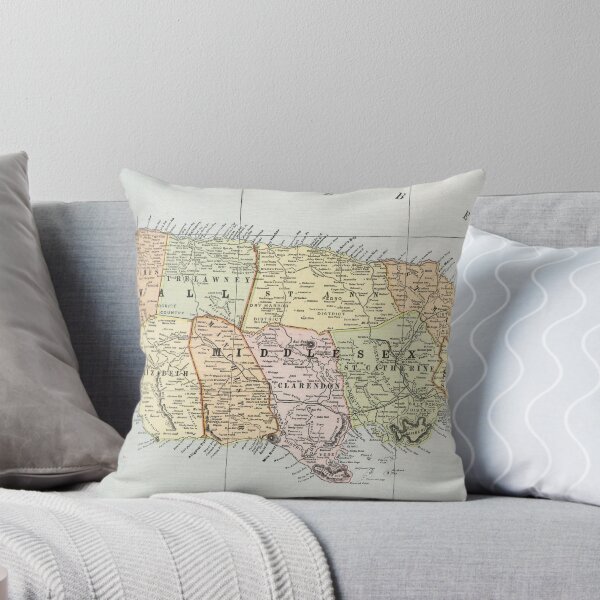 Item preview, Vintage Map of Jamaica (1901) designed and sold by BravuraMedia.