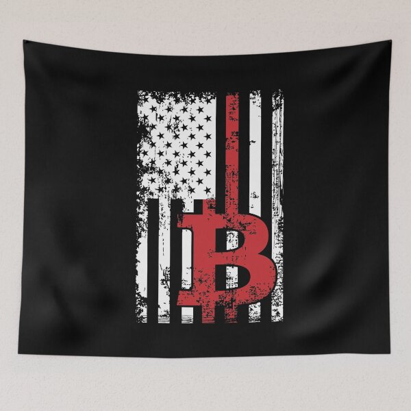 Artikelvorschau, USA Flagge Bitcoin Logo entworfen und verkauft von goodspy.
