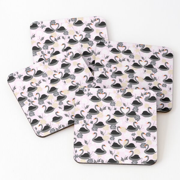 Item preview, Cute Swan on Pink Background designed and sold by kapotka.