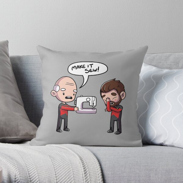 Make It Sew Throw Pillow