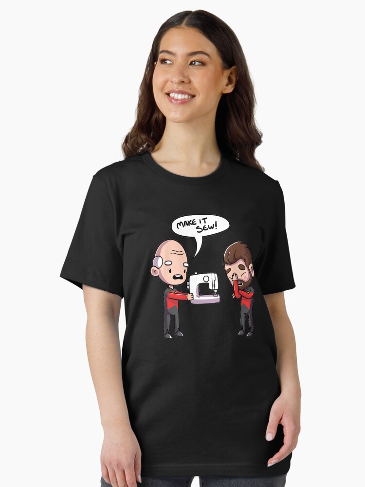 Thumbnail 2 of 7, Essential T-Shirt, Make It Sew designed and sold by 8-bit-hobo.