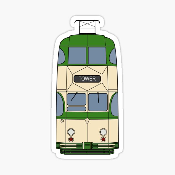Blackpool Balloon Tram Sticker