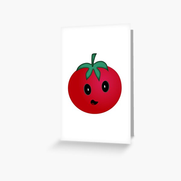Emoji Tomato Greeting Card