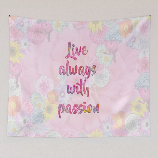 Item preview, Live always with passion designed and sold by MarionsArt.