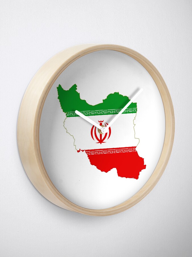"Flag of Iran" Clock by nationalflags Redbubble