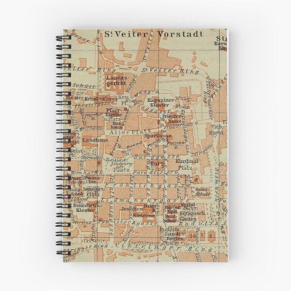 Item preview, Vintage Klagenfurt Austria Map (1911) designed and sold by BravuraMedia.