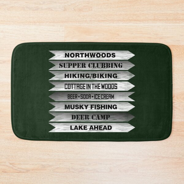 Item preview, WHITE ARROW SIGNS Wisconsin Northwoods Up North designed and sold by gstrehlow2011.