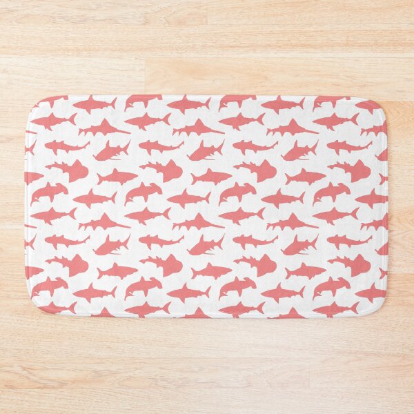 Item preview, Sharks Coral Pink designed and sold by TLTextiles.