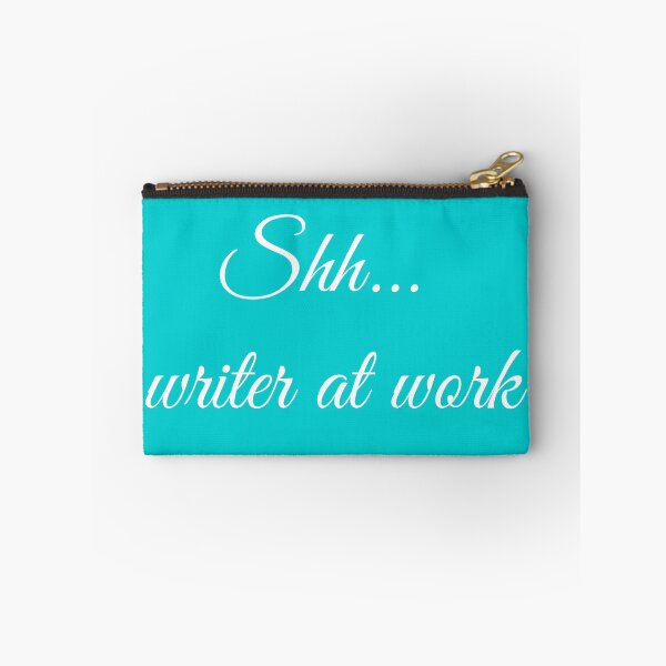 Item preview, Writer at Work Turquoise White Type designed and sold by TeaRoseWriter.