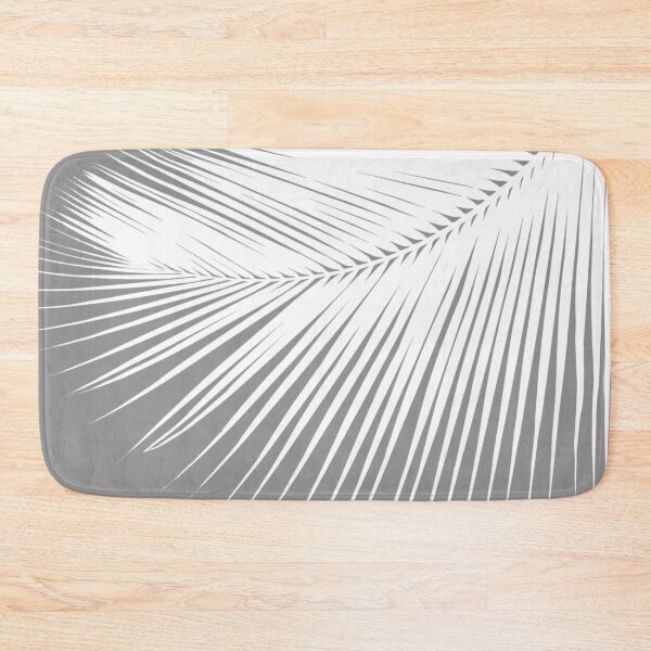 Item preview, Palm Leaf, Grey / Gray and White designed and sold by Marymarice.
