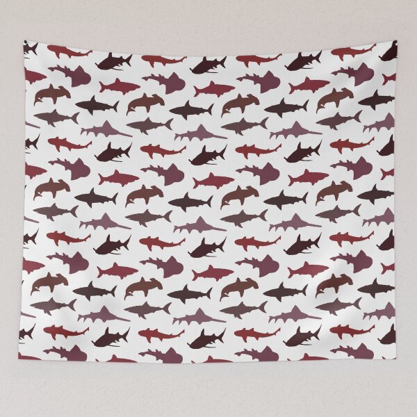 Item preview, Red Sharks designed and sold by TLTextiles.