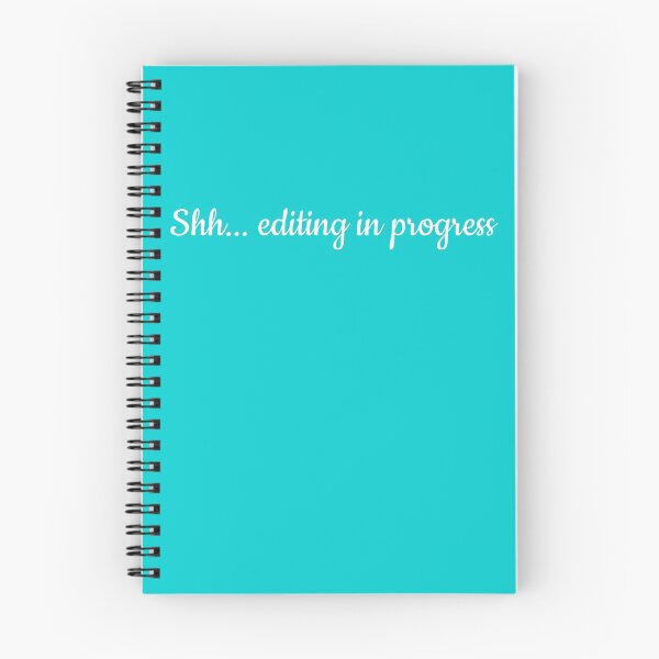 Item preview, Editing in Progress White on Turquoise designed and sold by TeaRoseWriter.