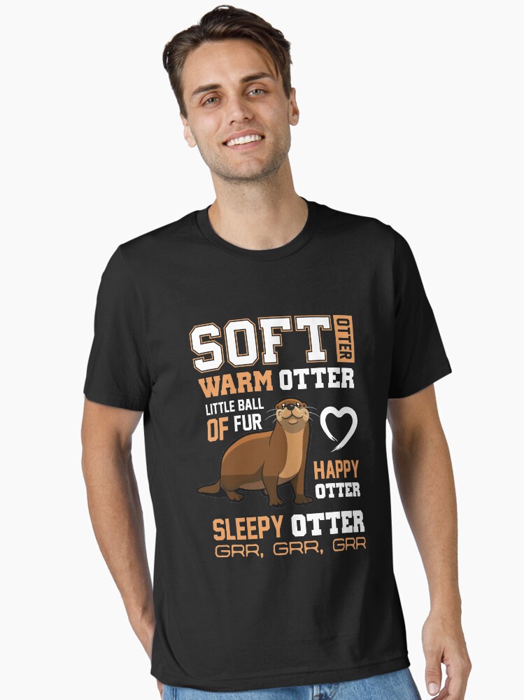 Thumbnail 2 von 7, Essential T-Shirt, Otter-Geschenke weicher Otter-warmer Otter-glücklicher Otter lustig designt und verkauft von Piperblue28.