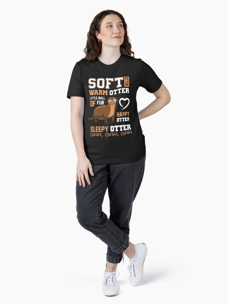 Thumbnail 4 von 7, Essential T-Shirt, Otter-Geschenke weicher Otter-warmer Otter-glücklicher Otter lustig designt und verkauft von Piperblue28.