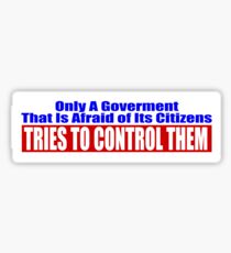 Government Fear Sticker