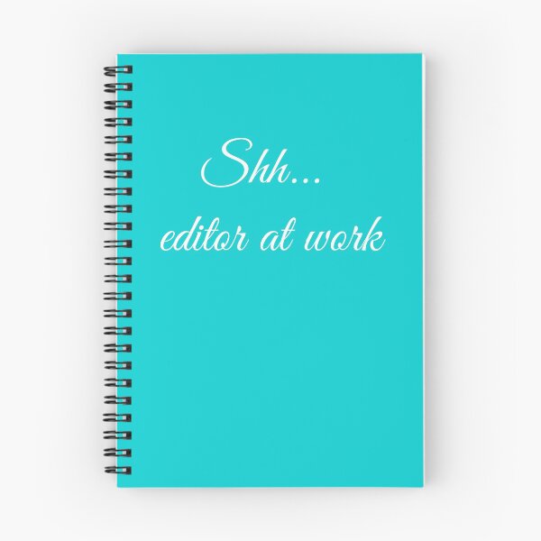 Item preview, Editor at Work White Type on Turquoise designed and sold by TeaRoseWriter.