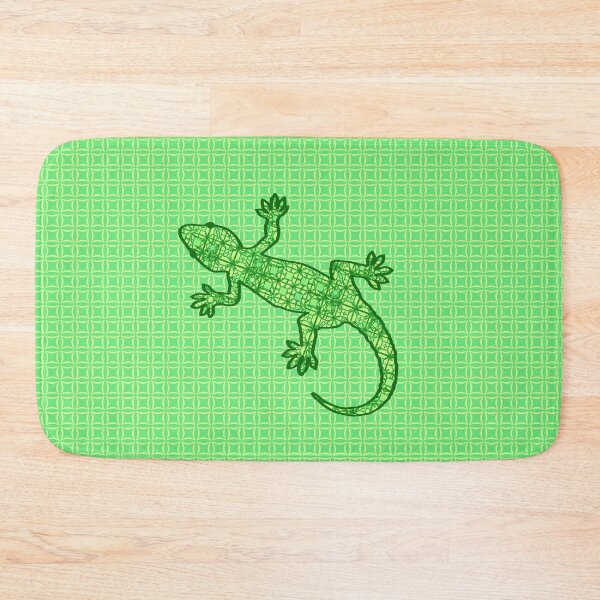 Item preview, Tribal Batik Gecko, Lime and Emerald Green designed and sold by Marymarice.