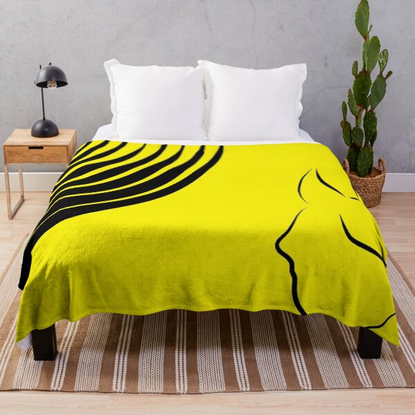 Item preview, Anubis silhouette with black stripes on yellow background designed and sold by verbosekoala.