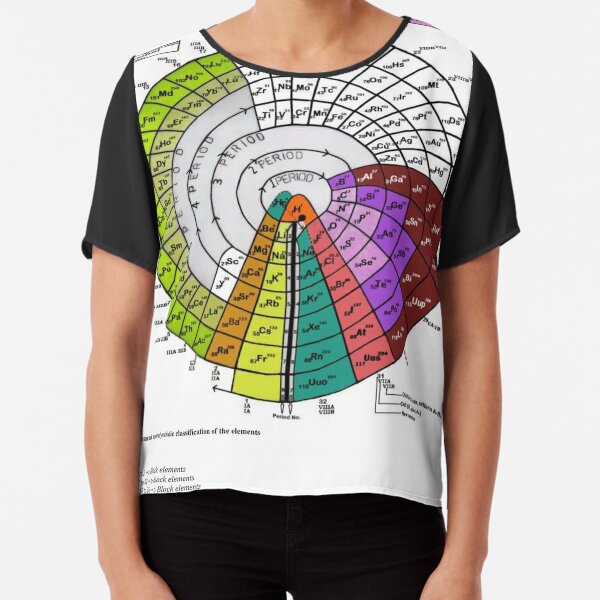 Advanced #Spiral #Periodic #Classification of the #Elements. Chemistry Science Chiffon Top