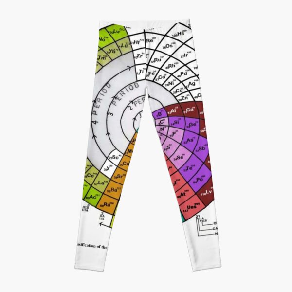 Advanced #Spiral #Periodic #Classification of the #Elements. Chemistry Science Leggings