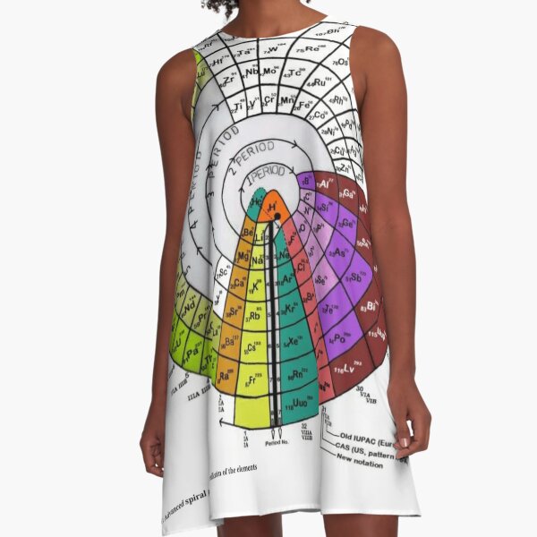 Advanced #Spiral #Periodic #Classification of the #Elements. Chemistry Science A-Line Dress