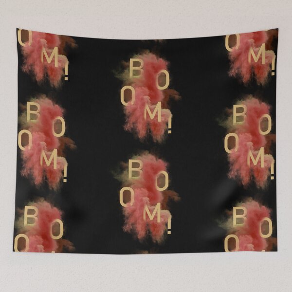 Item preview, B O O M - Smoke & Typography Graphic Design designed and sold by Lumos19 Studio.