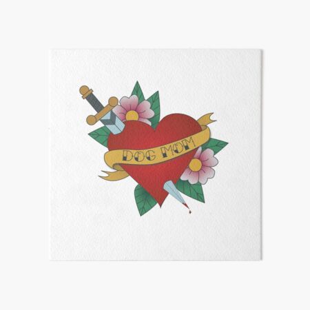 Item preview, Dog Mom Old Fashioned Tattoo designed and sold by obscuritea.