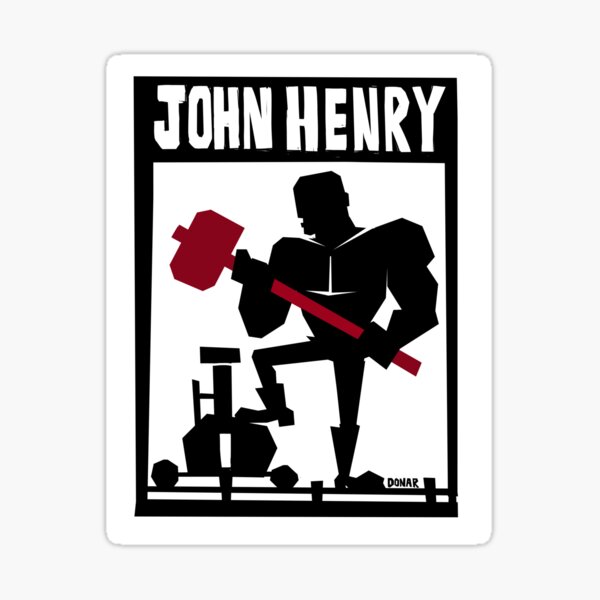 John Henry Sticker