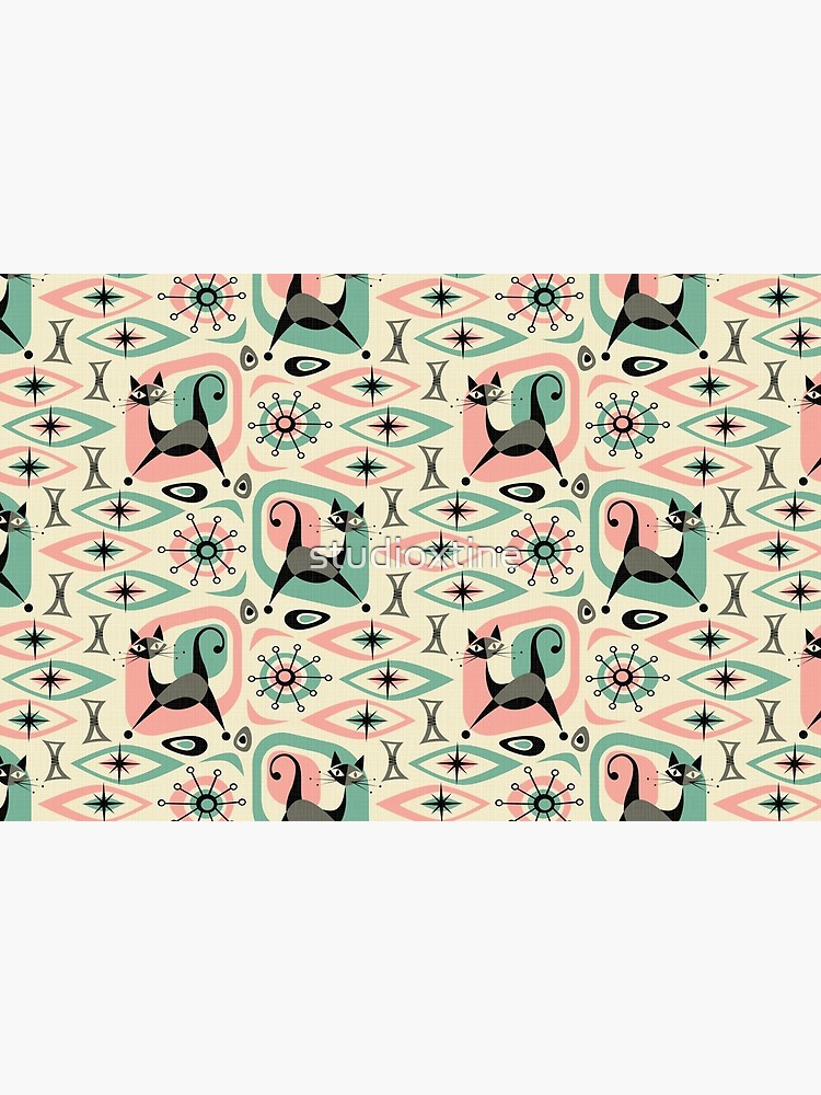 Mid Century Cat Abstract by studioxtine