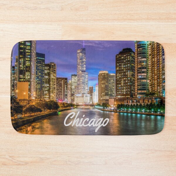 Item preview, Chicago Illinois City At Night John Hancock Center Chicago River designed and sold by mwagie.