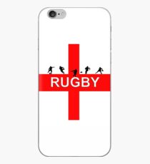England-Markierungsfahnen-männliche Rugby-Schattenbilder iPhone-Hülle & Cover