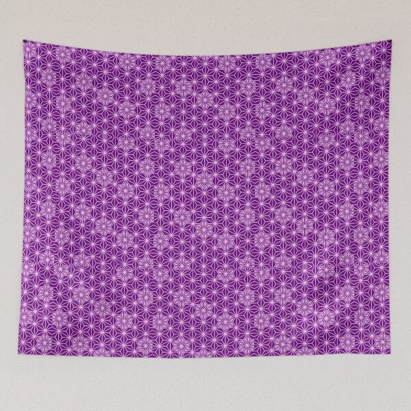 Item preview, Japanese Asanoha pattern - amethyst purple designed and sold by Marymarice.