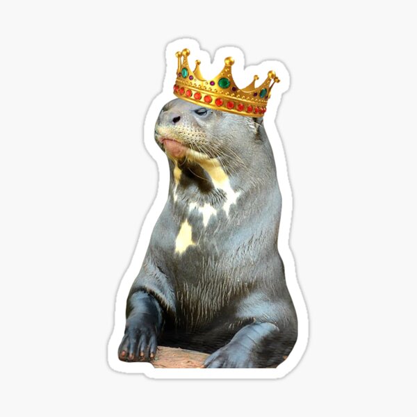 King Giant Otter Sticker For Sale By Scha Redbubble