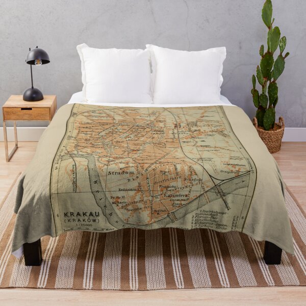 Item preview, Vintage Krakow Poland Map (1911) designed and sold by BravuraMedia.