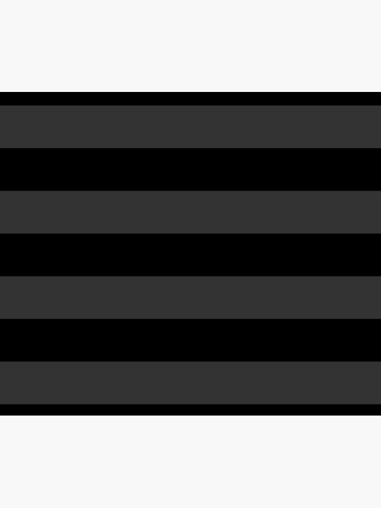 Big Stripes Black Dark Gray by missstriped
