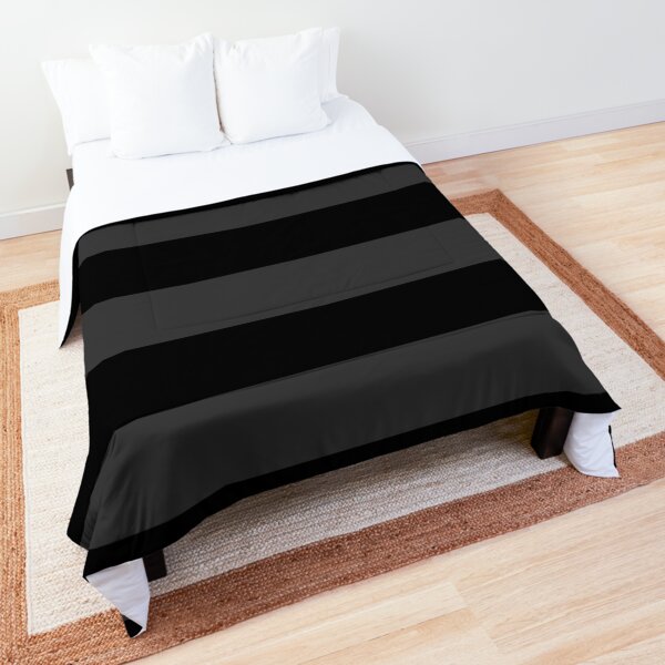 Big Stripes Black Dark Gray Comforter