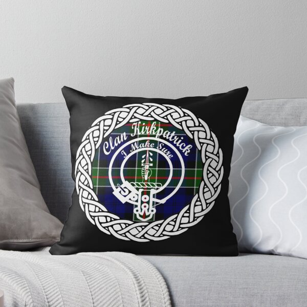 Item preview, Clan Kirkpatrick surname last name tartan crest badge designed and sold by BagTown Clans.