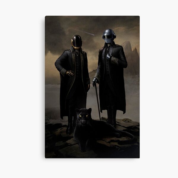 Daft Punk black panther Canvas Print