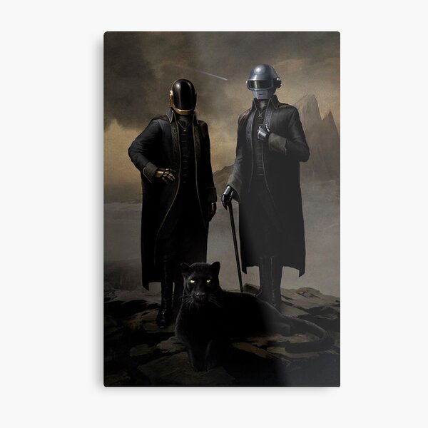 Daft Punk black panther Metal Print