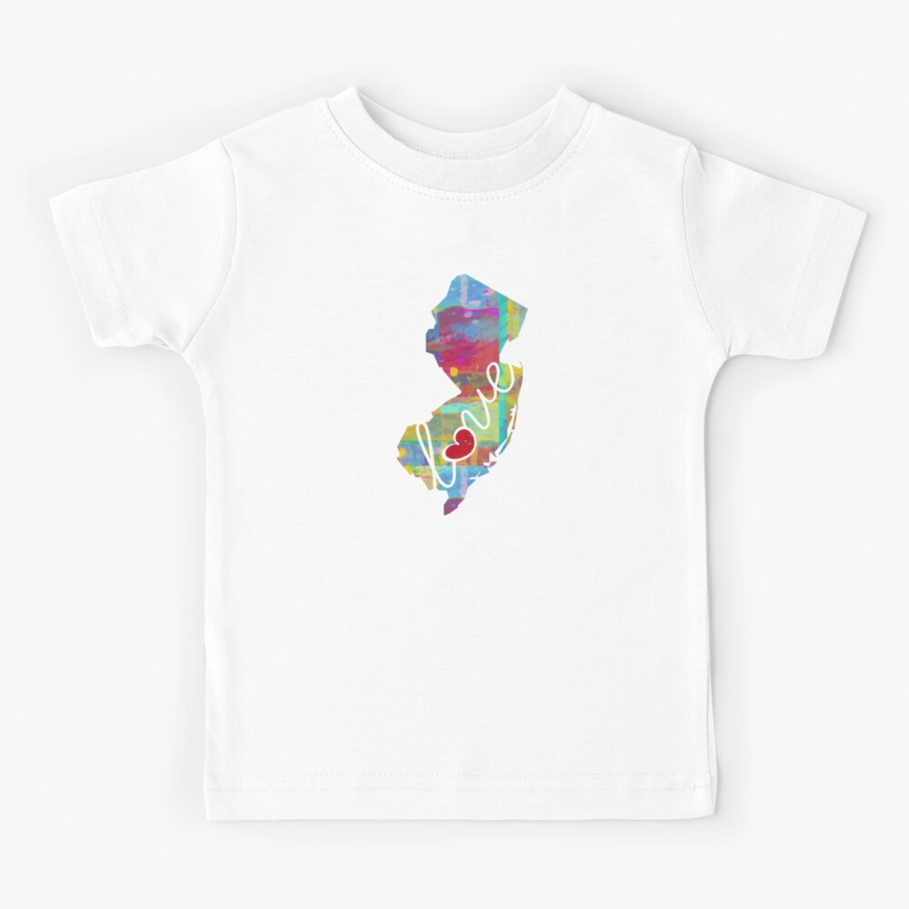 Louisiana Love - A Colorful Watercolor State Map Silhouette | Kids T-Shirt