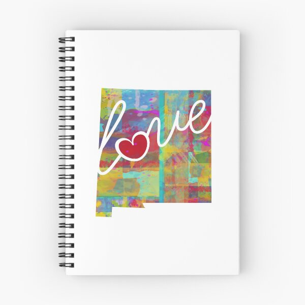 Item preview, New Mexico Love - A Colorful Watercolor State Map Silhouette designed and sold by traciwithani.