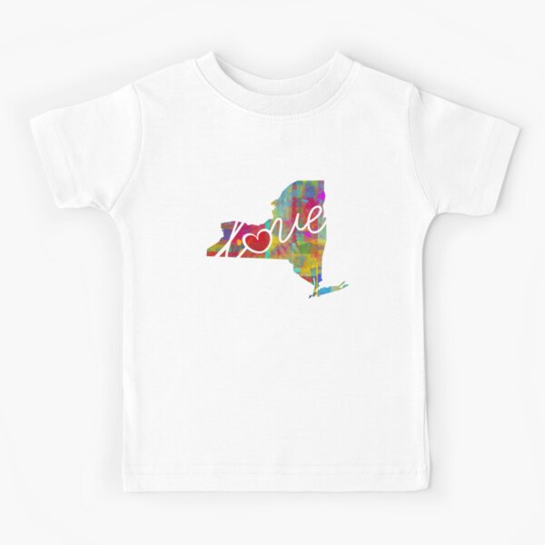 Louisiana Love - A Colorful Watercolor State Map Silhouette | Kids T-Shirt