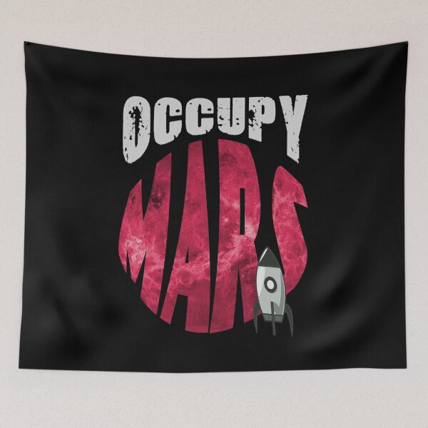 Item preview, Occupy Mars | Elon Musk | Dark Apparel designed and sold by PureCreations.