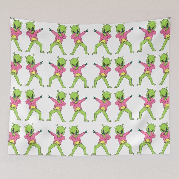Item preview, "Dabbing Alien" by Alison Love Powell designed and sold by ArtByAlisonLove.