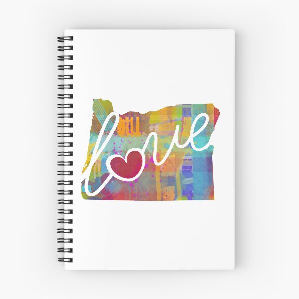 Item preview, Oregon (OR) Love - A Colorful Watercolor State Map Silhouette designed and sold by traciwithani.