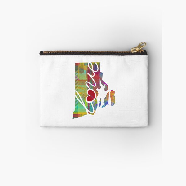 Item preview, Rhode Island (RI) Love - A Colorful Watercolor State Map Silhouette designed and sold by traciwithani.