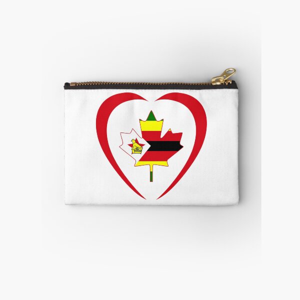 Item preview, Zimbabwean Canadian Multinational Patriot Flag Series (Heart) designed and sold by Carbon-Fibre Media.
