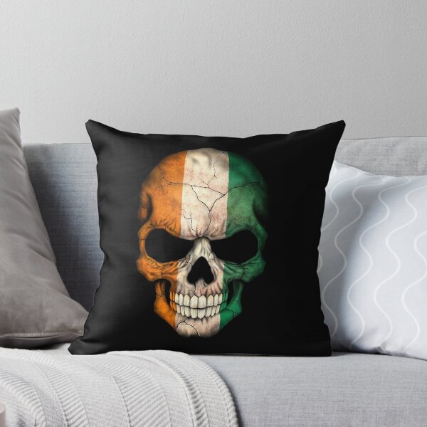 Item preview, Ivory Coast Flag Skull designed and sold by JeffBartels.