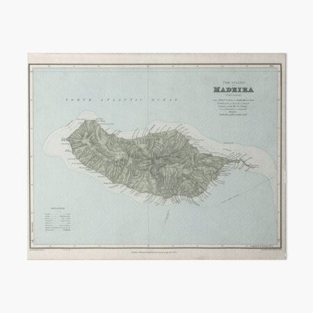 Artikel-Vorschau von Vintage Karte der Insel Madeira (1904), designt und verkauft von BravuraMedia.