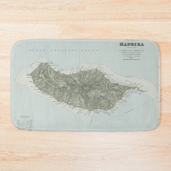 Item preview, Vintage Madeira Island Map (1904) designed and sold by BravuraMedia.